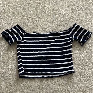 Shein cropped off the shoulder top